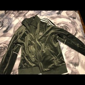 Adidas velvet track jacket